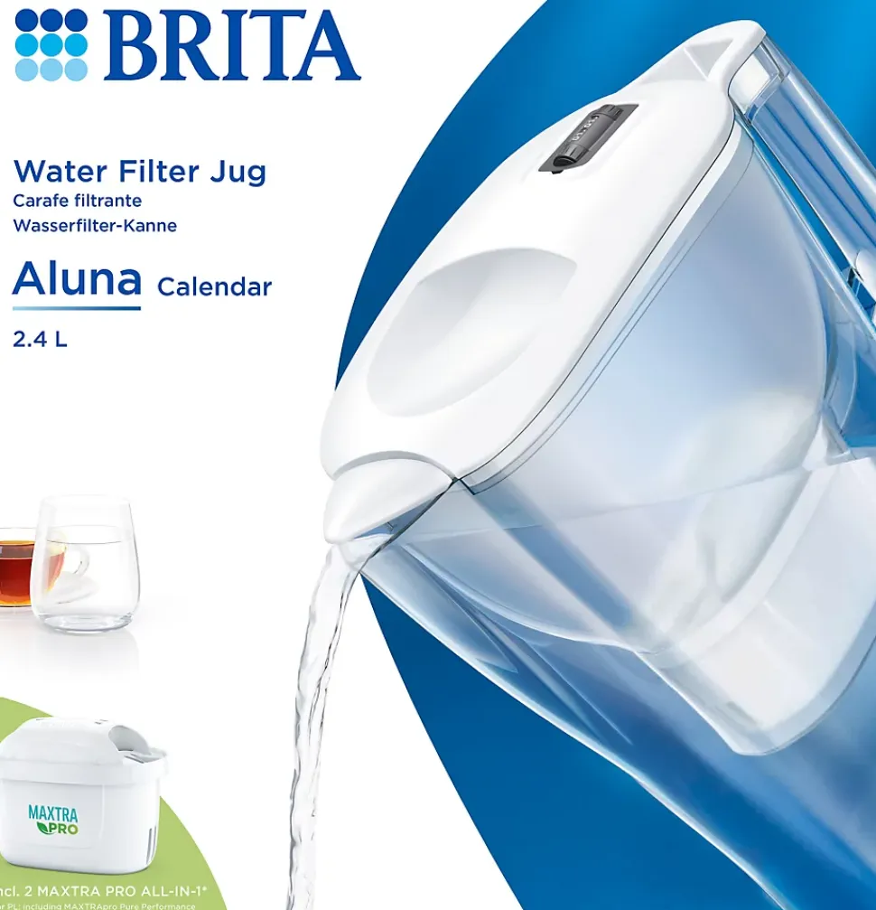 Carafe filtrante Brita Aluna Calendar 2 cartouches MAXTRA PRO All-in 1 incluses