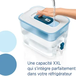 Carafe filtrante Brita Flow bleu 8,2L + 1 cartouche