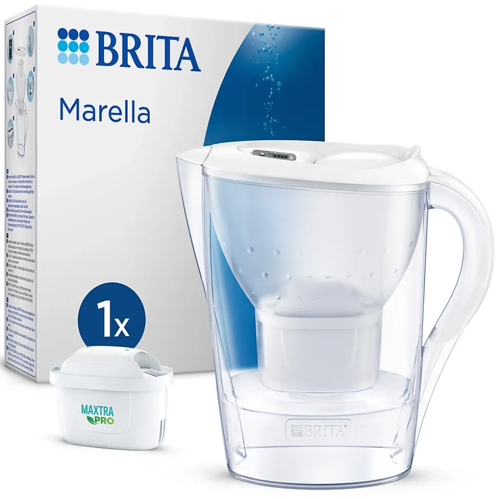 Carafe filtrante Brita Marella blanc + 1 cartouche
