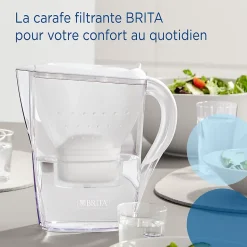 Carafe filtrante Brita Marella blanc + 1 cartouche