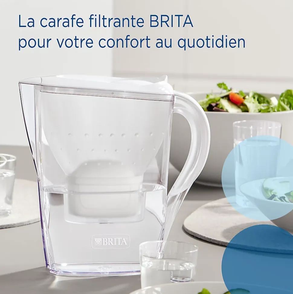 Carafe filtrante Brita Marella blanc + 1 cartouche