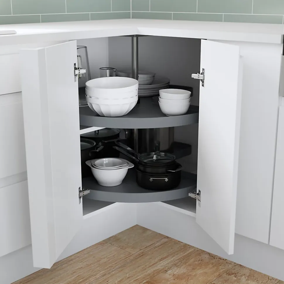 Carrousel d'angle 3/4 pour meuble de cuisine GoodHome Pebre 93 cm