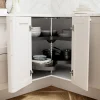 Carrousel d'angle 3/4 pour meuble de cuisine GoodHome Pebre, 93 cm