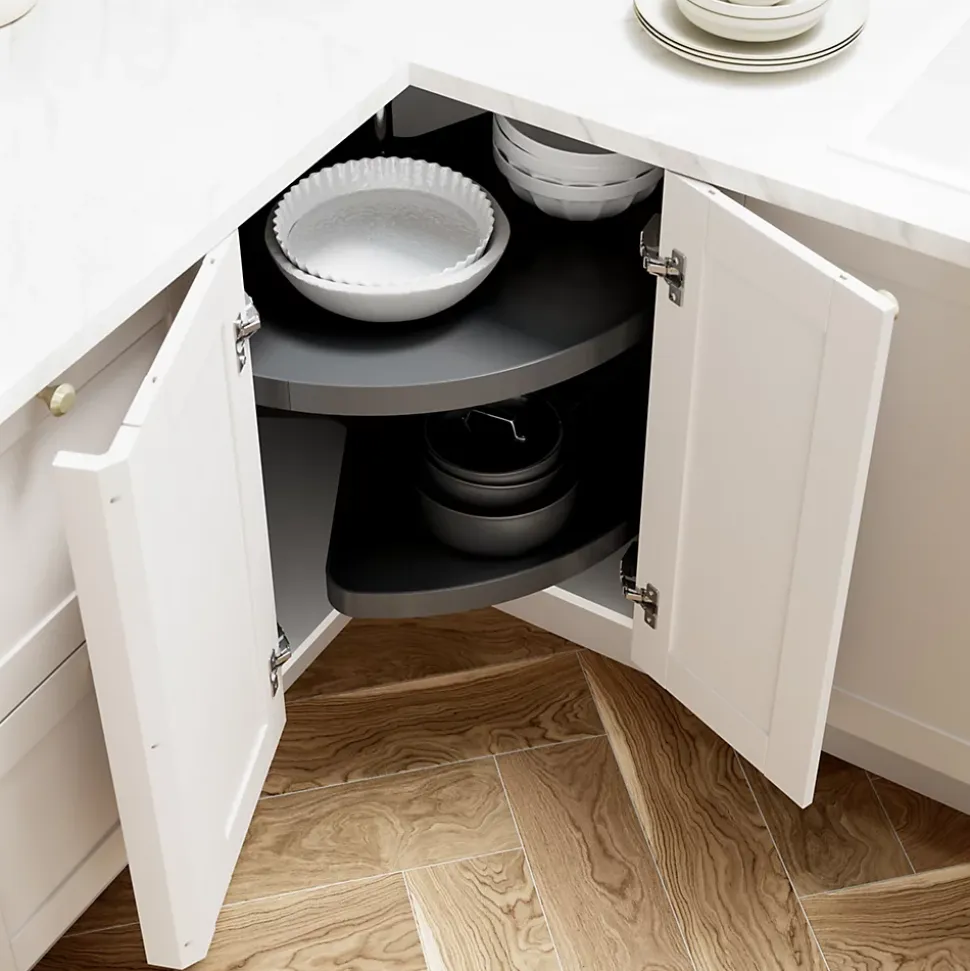 Carrousel d'angle 3/4 pour meuble de cuisine GoodHome Pebre, 93 cm