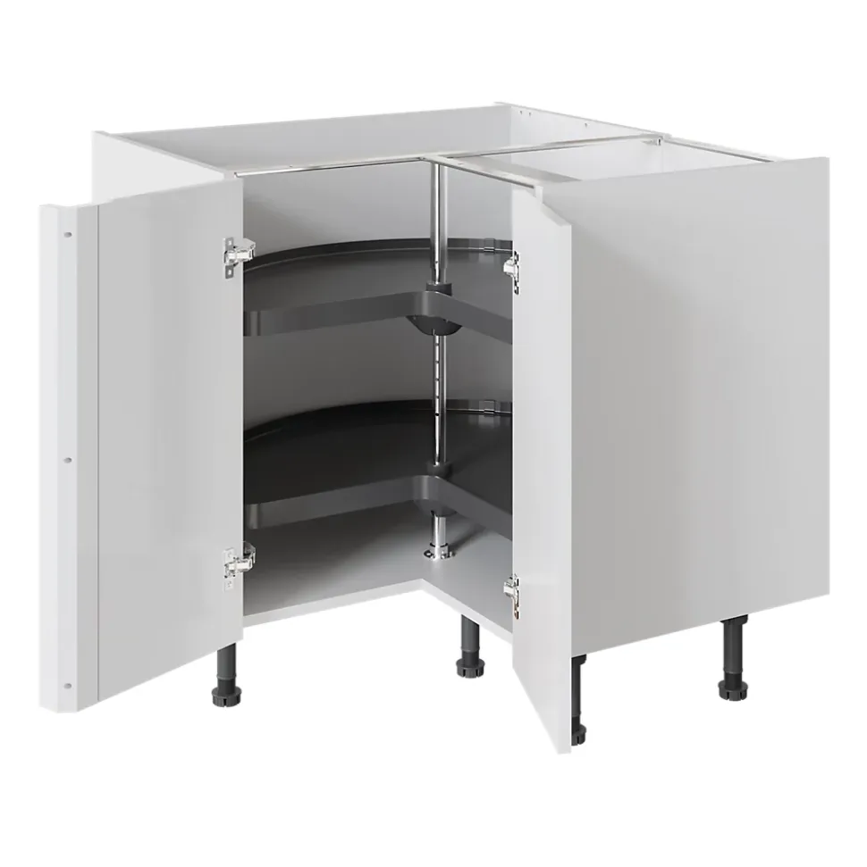 Carrousel d'angle 3/4 pour meuble de cuisine GoodHome Pebre, 93 cm