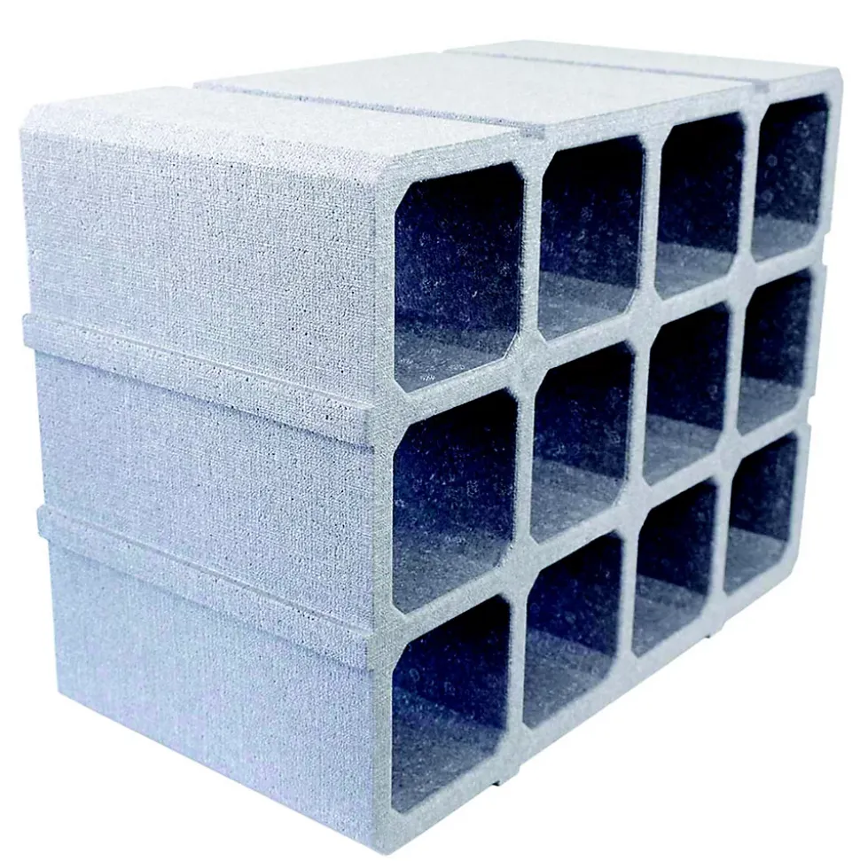 Casier à 12 bouteilles L. 44 cm x H. 33,5 cm, Neops gris