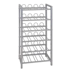 Casier à bouteilles en métal - H72 cm