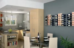 Casier à bouteilles en pin massif pour 6 bouteilles (60,5x7,5x7,5x9,5 cm)