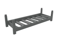 Casier 6 bouteilles en polypropylène gris Elixir Sundis