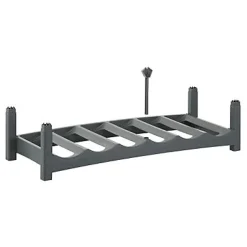 Casier 6 bouteilles Vario en plastique coloris gris anthracite