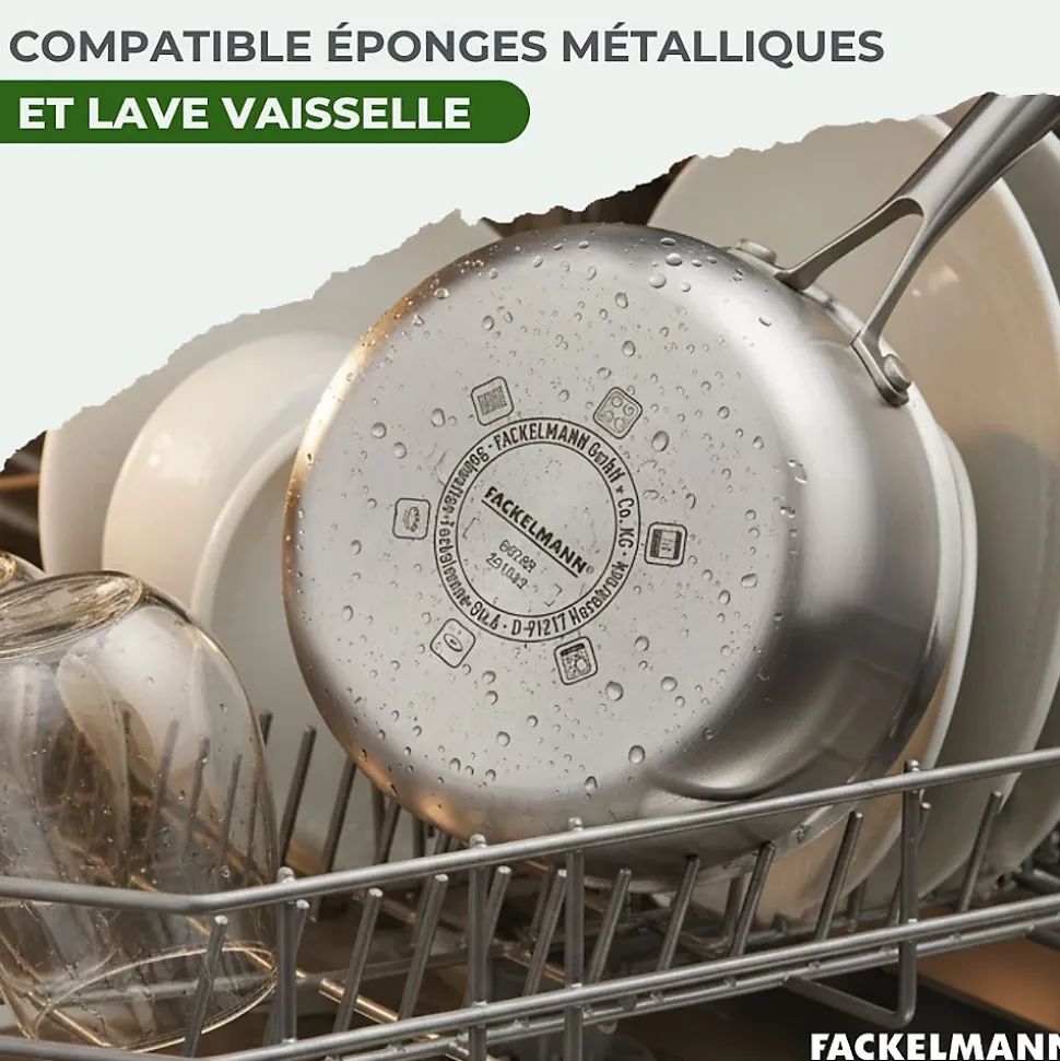 Casserole 14 cm en inox 18/10 Triply Fackelmann Vita3