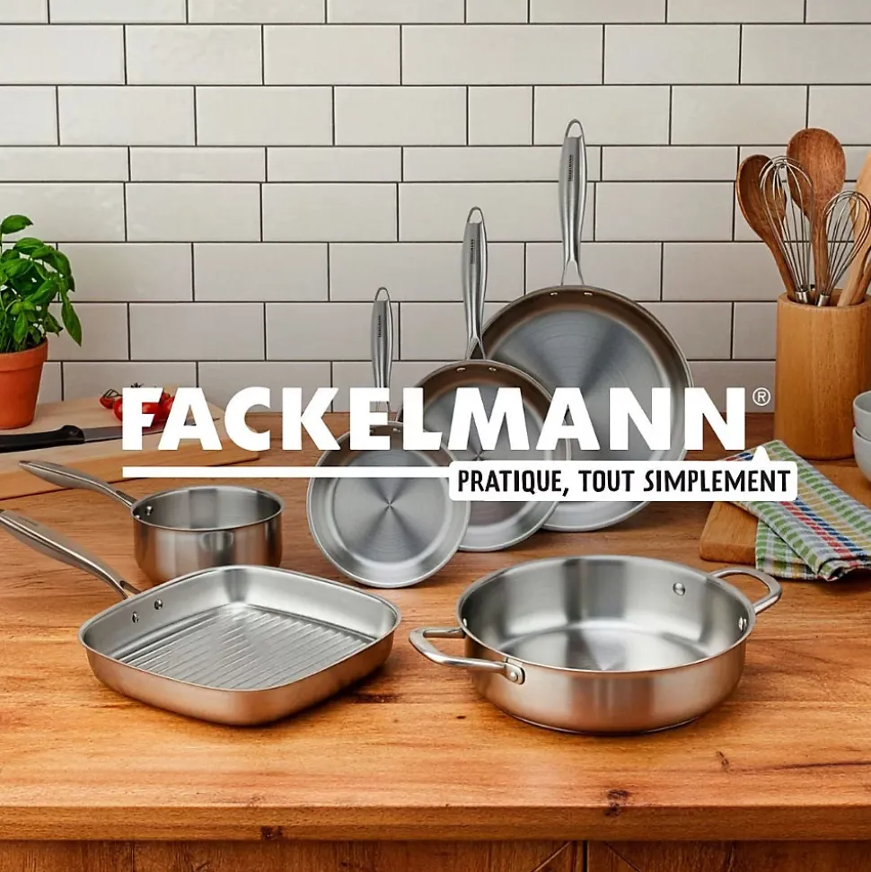 Casserole 14 cm en inox 18/10 Triply Fackelmann Vita3