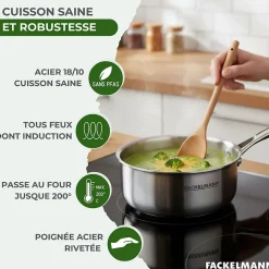 Casserole 14 cm en inox 18/10 Triply Fackelmann Vita3