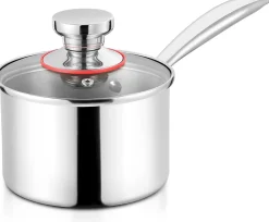 Casserole à manche 18 cm en acier inoxydable