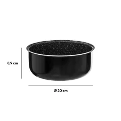 Casserole Aluminium pressé 20 cm Amovible - 5Five