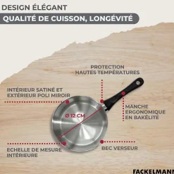 Casserole en inox 12 cm Fackelmann Geneva