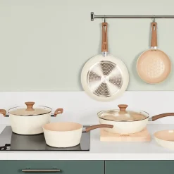 Casserole Harmony D16cm en aluminium forgé beige - Beige- 5five