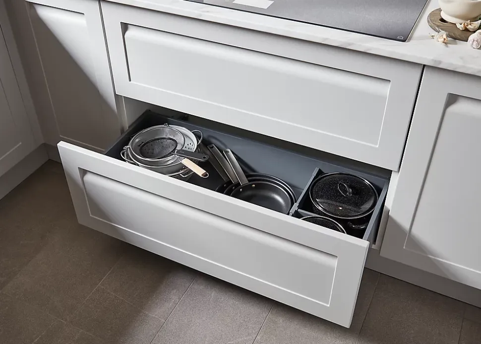 Casserolier de cuisine Soto GoodHome gris anthracite H. 19 cm x L. 60 cm