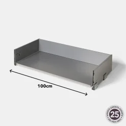 Casserolier GoodHome Soto Anthracite l. 100 cm