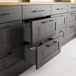 Casserolier GoodHome Soto anthracite l. 60 x P. 27 cm