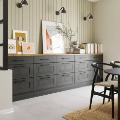 Casserolier GoodHome Soto anthracite l. 60 x P. 27 cm