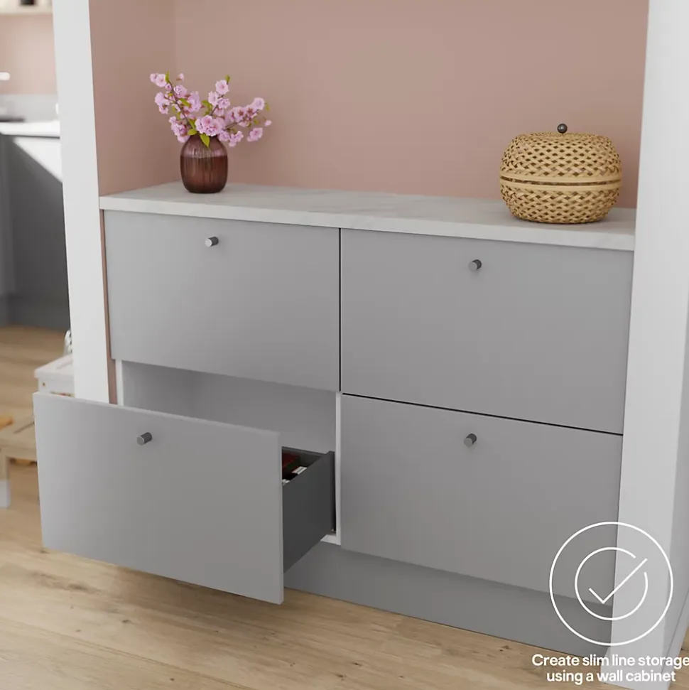 Casserolier GoodHome Soto anthracite l. 60 x P. 27 cm