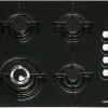 CATA Plaque gaz 4 feux CI 631 60cm verre noir