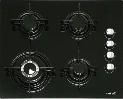 CATA Plaque gaz 4 feux CI 631 60cm verre noir