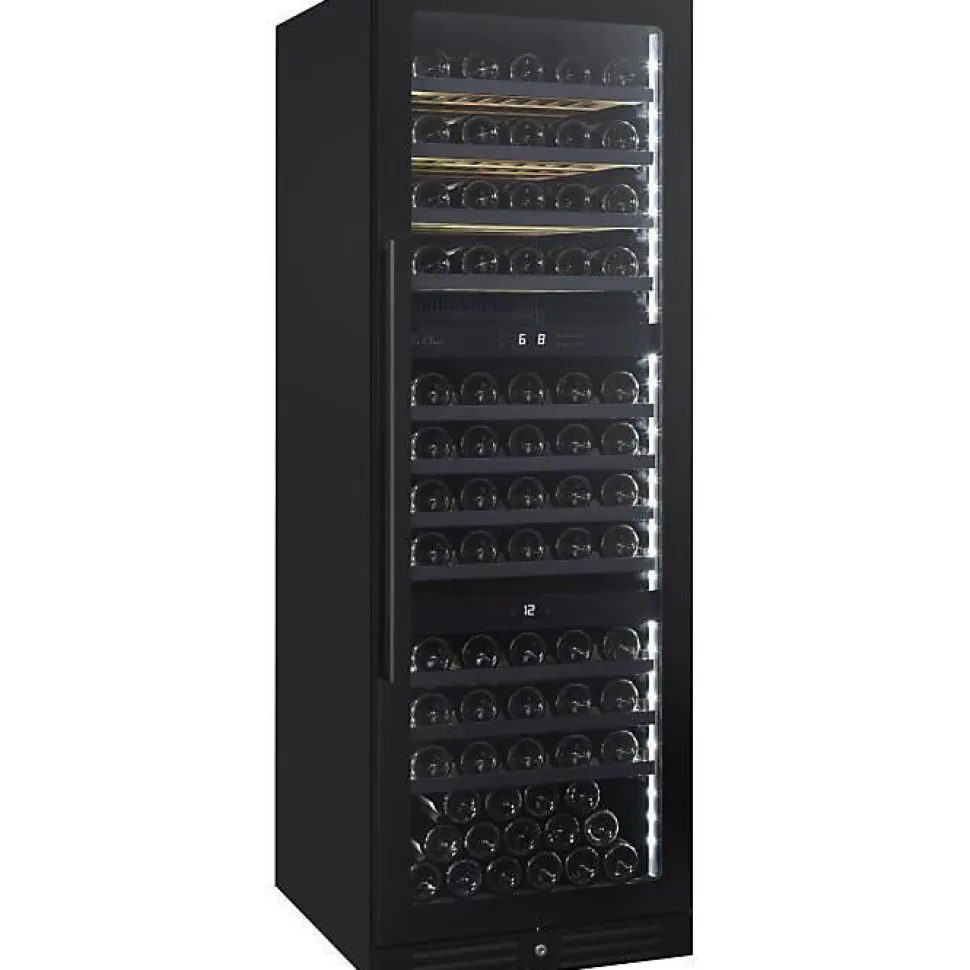 Cave à vin 110 bouteilles Le Chai LTN1430 encastrable noir 3 zones 11 clayettes bois