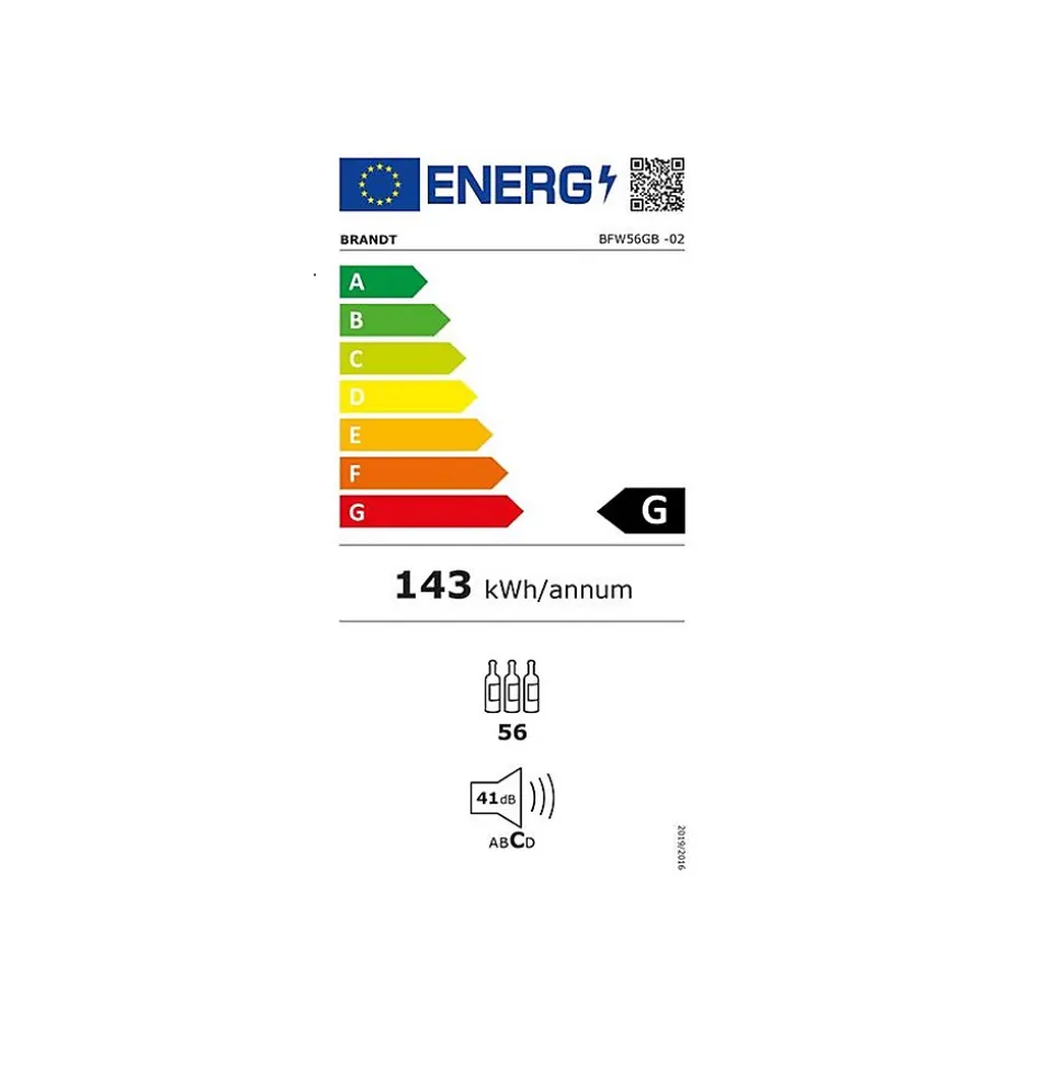 Cave à vin de service 56 bouteilles Brandt BFW56GB