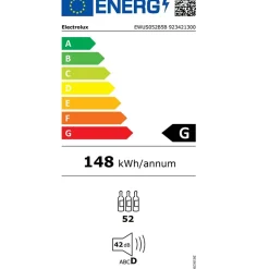 Cave à vin de service 52 bouteilles noir Electrolux EWUS052B5B