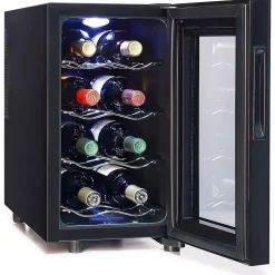 Cave à vin de service 8 bouteilles Double Vitrage Ecran LED Tactile - Petite cave à vin GSC