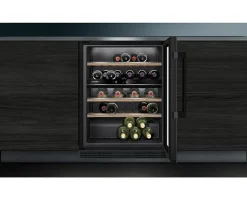 Cave à vin encastrable multizones 44 bouteilles Siemens KU21WAHG0 iq500