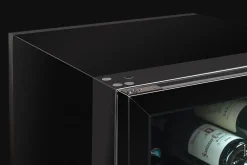 Cave a vin de vieillissement - LA SOMMELIERE - CTVNE147 - 147 bouteilles - Porte vitrée - Classe G - 54,5 x 60,4 x 167,4 cm - Noir