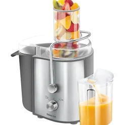 Centrifugeuse SENCOR SJE1055SS 800W argent inox tube 75 mm 1,6L bac à pulpe