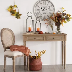 Chaise Cléon lin en cannage - Atmosphera