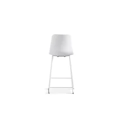 Chaise de comptoir MARIO PP blanc Design contemporain H100,5 cm