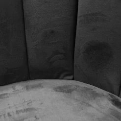 Chaise design effet velours Ariel