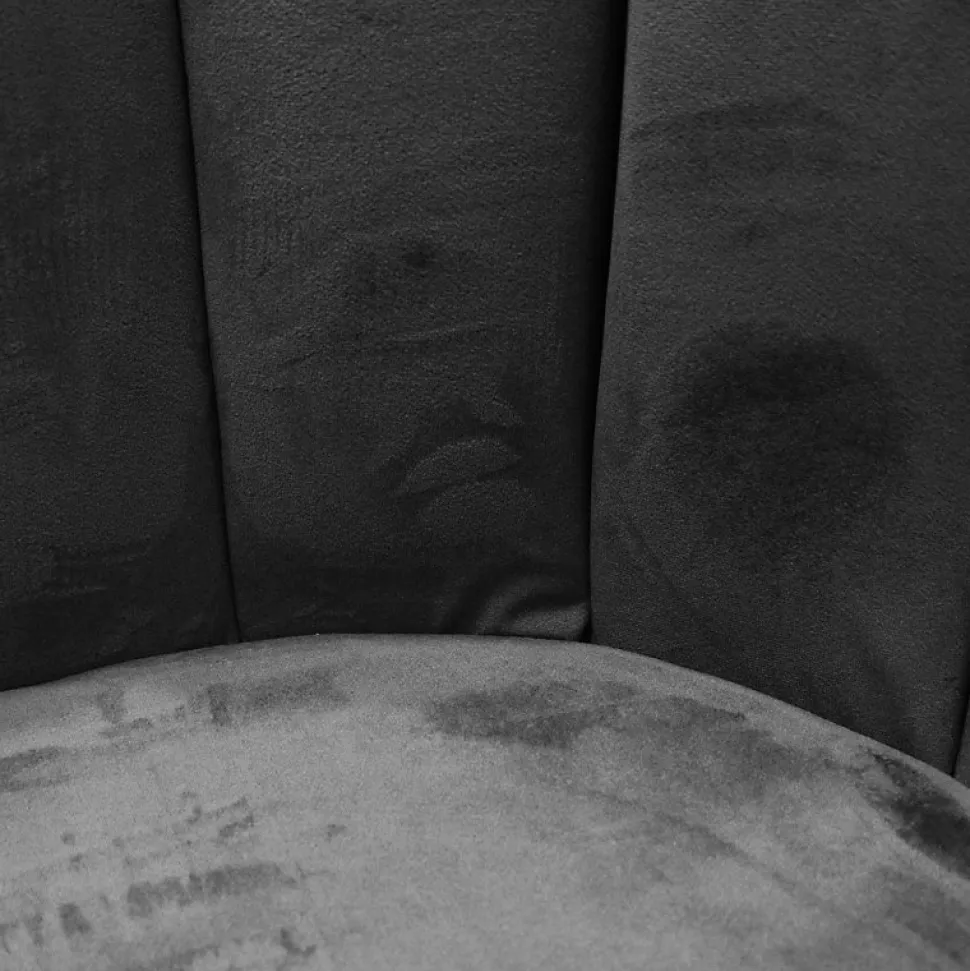 Chaise design effet velours Ariel