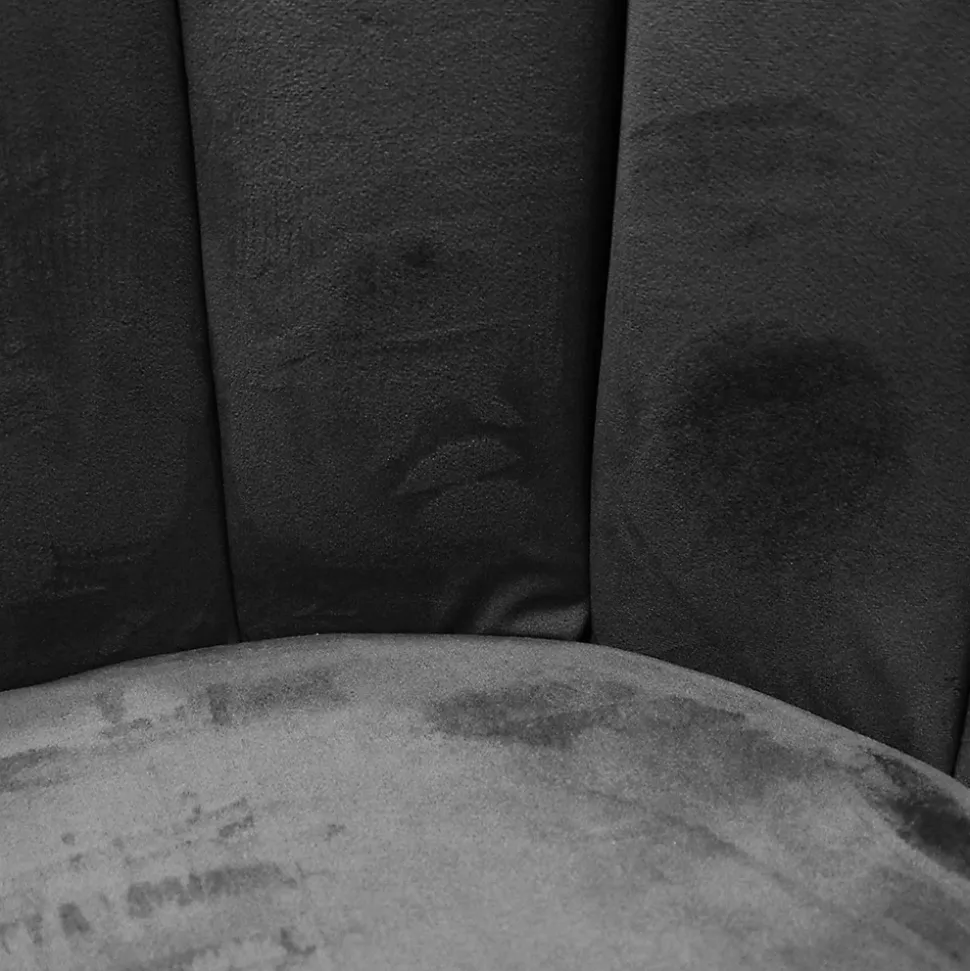 Chaise design effet velours Ariel