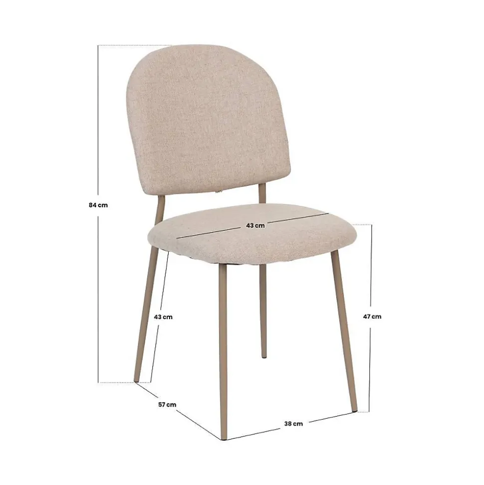 Chaise Kamili beige - Atmosphera