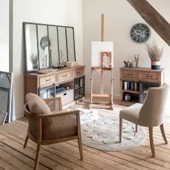 Chaise Livia - beige lin - Atmosphera