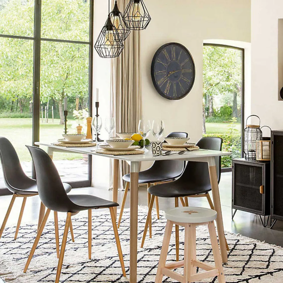 Chaise Taho 44cm noir - Atmosphera