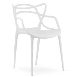 Chaise VALORA KATO - Design ergonomique moderne blanc x 4