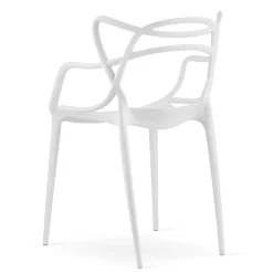 Chaise VALORA KATO - Design ergonomique moderne blanc x 4