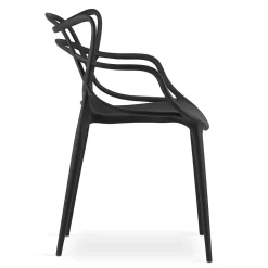 Chaise VALORA KATO - Design ergonomique moderne, Noir x 2