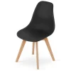 Chaise VALORA KITO - Design ergonomique noir pour salon, bureau x 1
