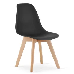 Chaise VALORA KITO - Design ergonomique noir pour salon, bureau x 1