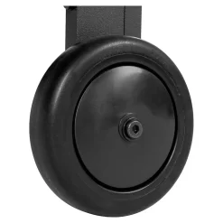 Chariot à Thé Taormina en Aluminium Noir avec 3 Étagères Pratiques