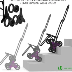 Chariot de course avec sac isotherme VOUNOT